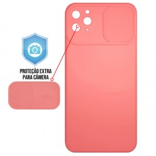 Capa para iPhone 11 Pro Max - Emborrachada Cam Protector Salmão